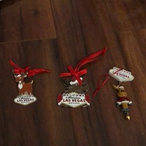NWT Las Vegas Christmas Ornaments